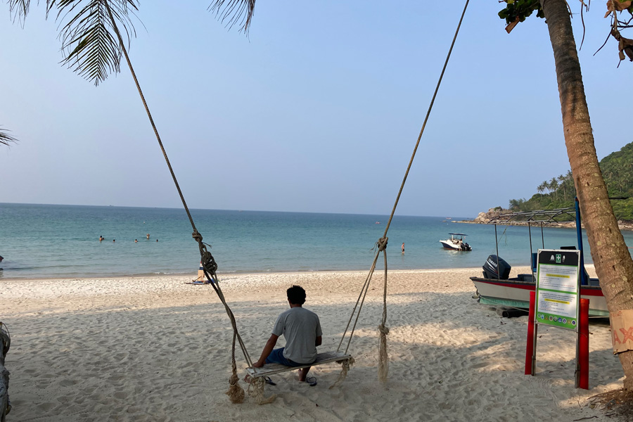 swing at bottle beach