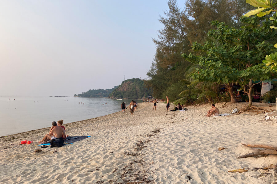 zen beach looking to the north