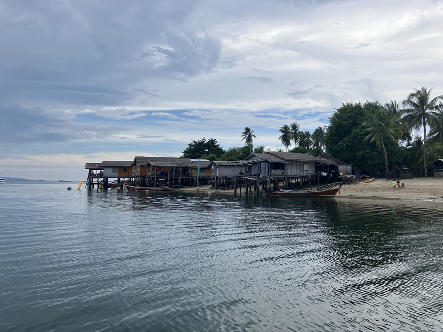 stilt houses in koh jum