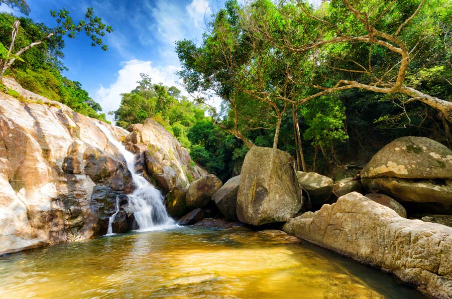 Hin Lad Waterfall. Koh Samui, Thailand